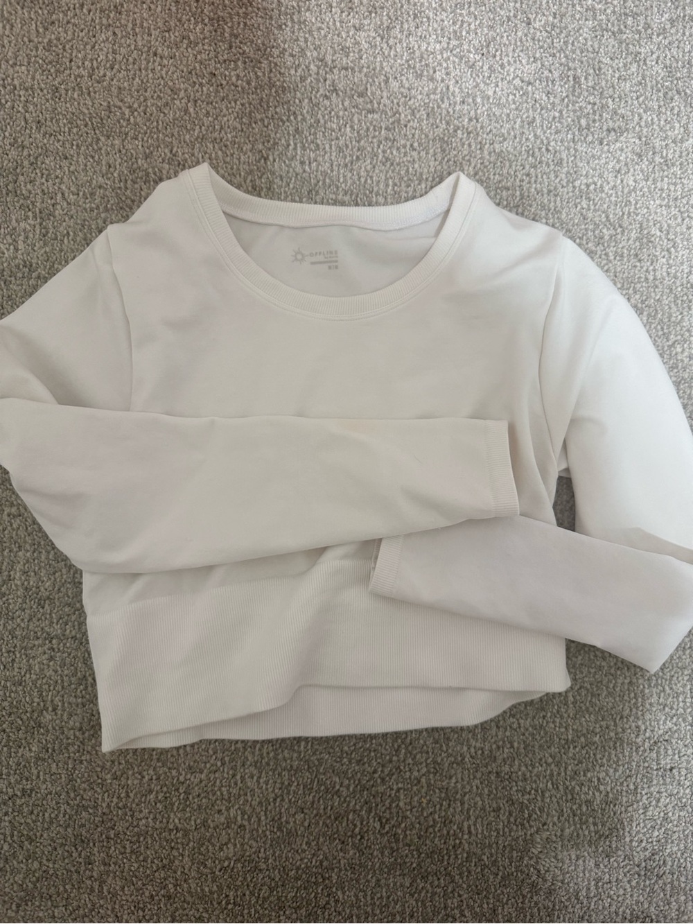 Aerie offline long sleeve cropped work out top